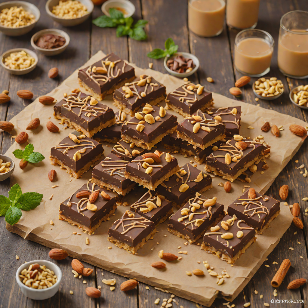 Game Day No-Bake Chocolate Peanut Butter Bars