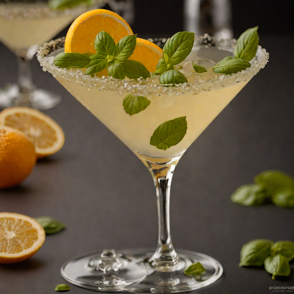 Citrus-Basil Vodka Martini