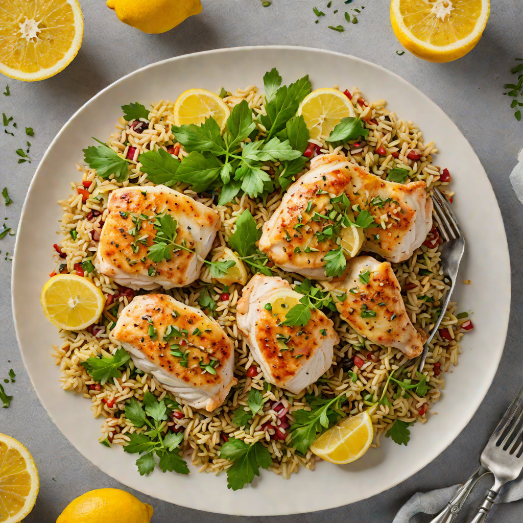 One-Pot Lemon Garlic Herb Chicken with Quinoa