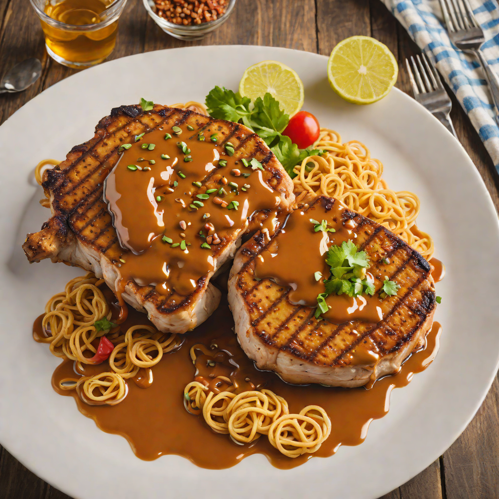 Pan-Seared Pork Chops with Cincinnati Chili Glaze