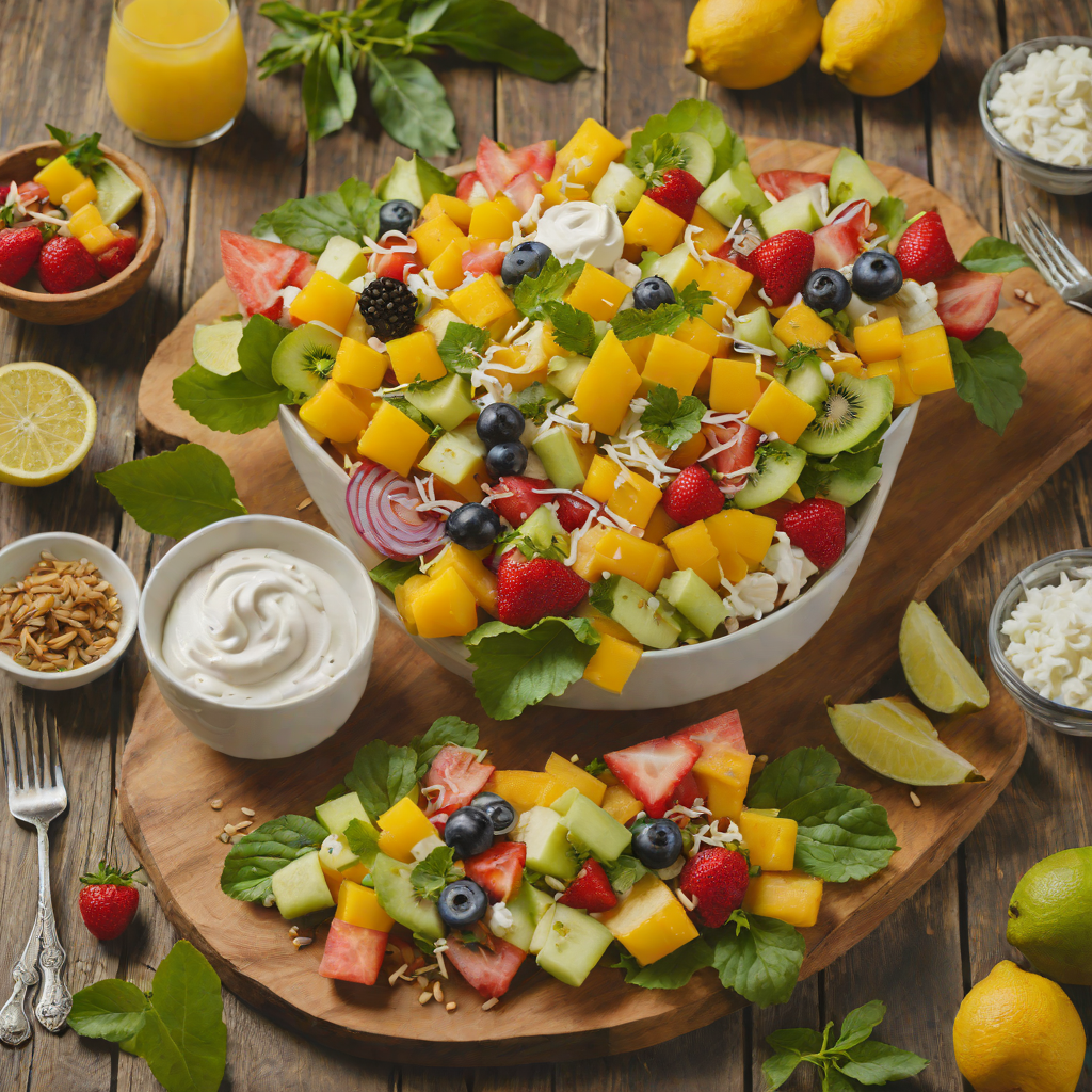 Creamed Macapuno and Tropical Fruit Filipino Salad