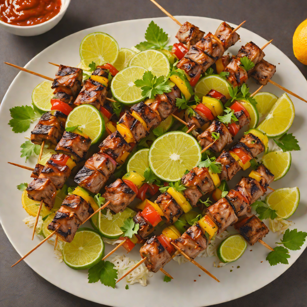 Citrus-Spiced Caribbean Pork Skewers