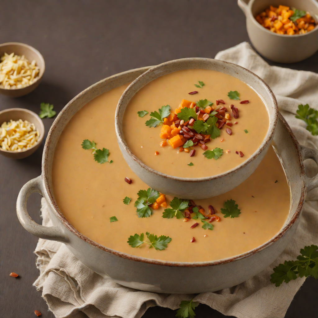 Creamy Southwest Sweet Potato Soup with Chipotle