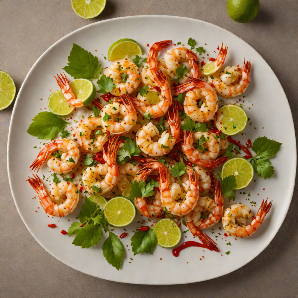 Charred Mezcal-Lime Shrimp with Chili Salt