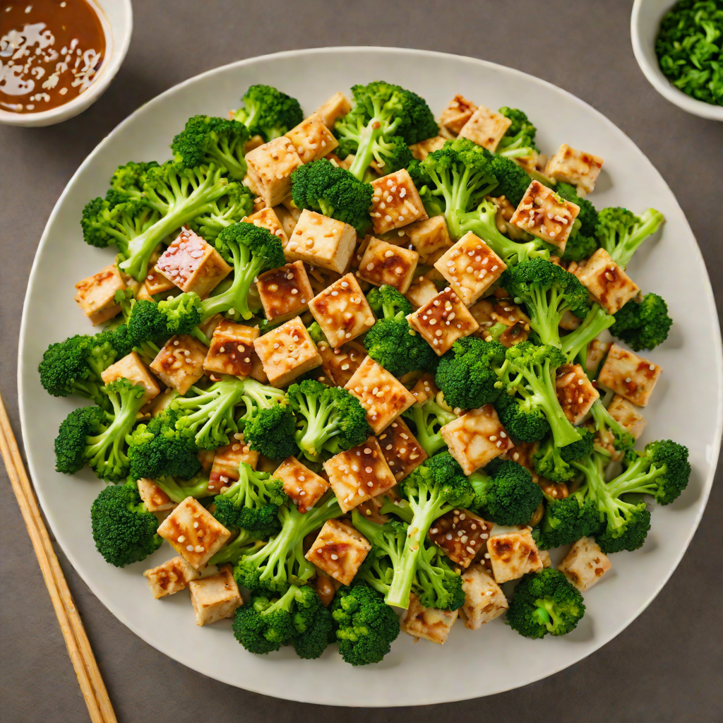 Sautéed Tofu with Ginger-Garlic Broccoli Stir-Fry