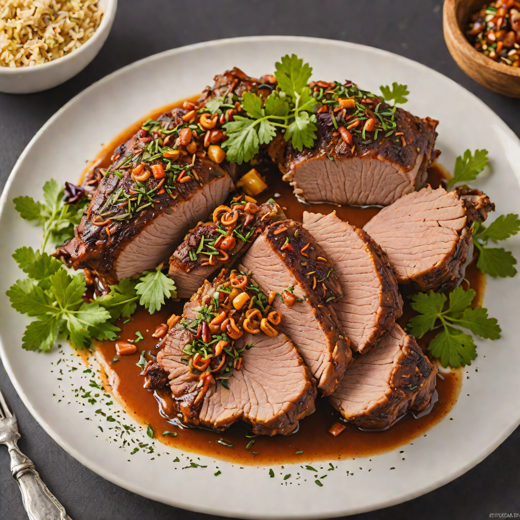 Slow-Cooked Pork Shoulder with Spiced Mardi Gras Rub