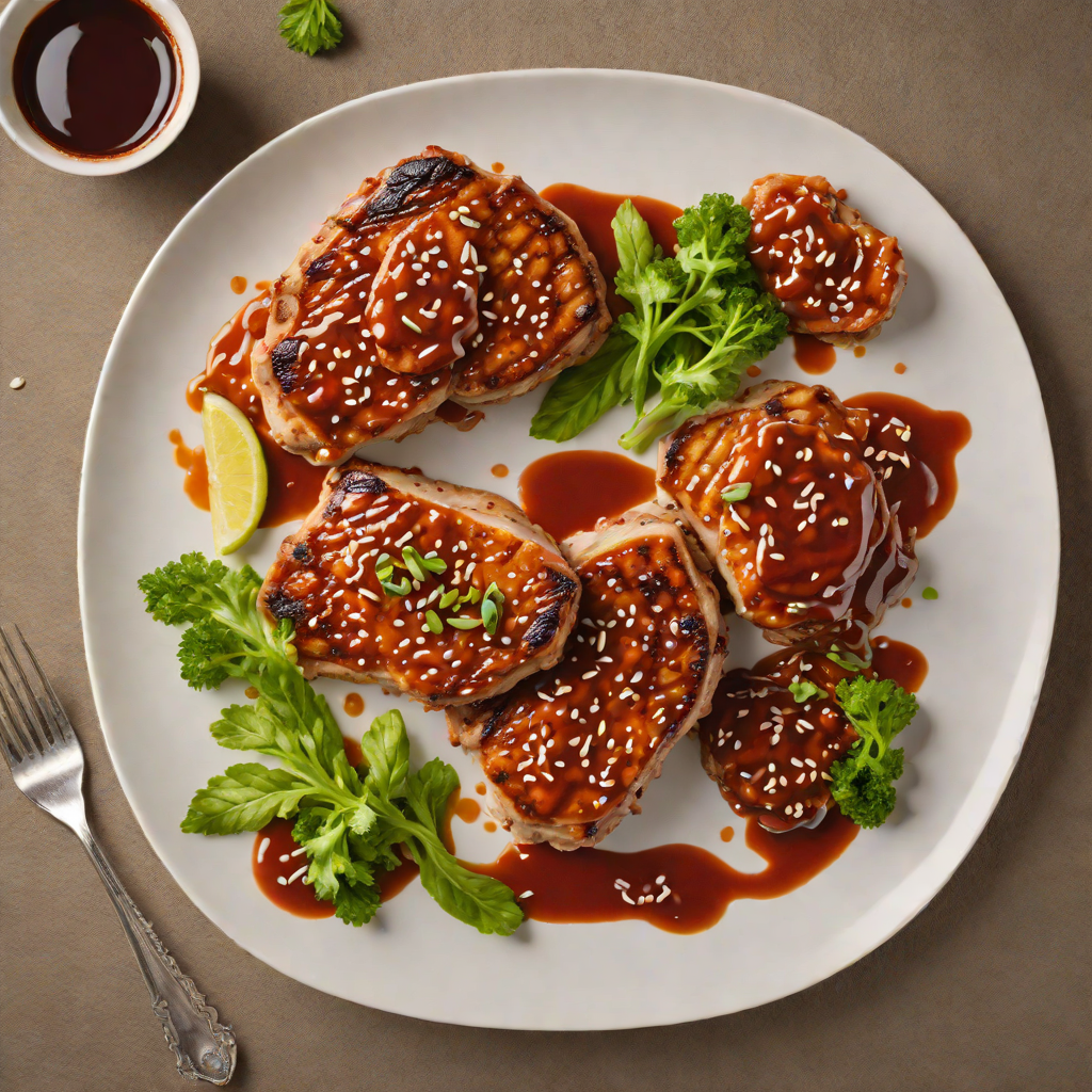 Pan-Seared Pork Chops with Spicy Korean Gochujang Glaze