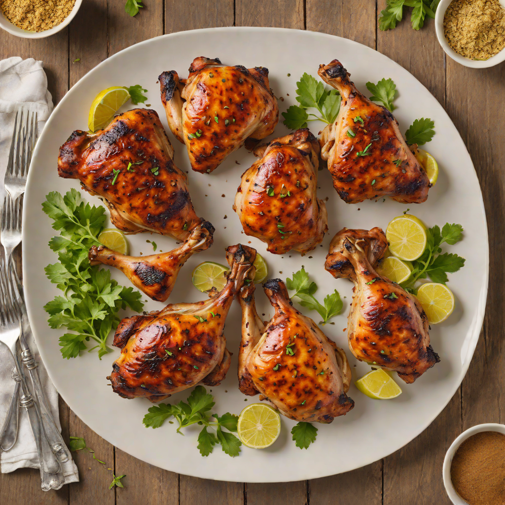Grilled Mesquite-Smoked Chicken with Caribbean Spice Rub