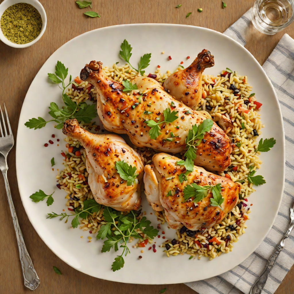 Baked Puzzle Piece Chicken with Herb-Infused Quinoa