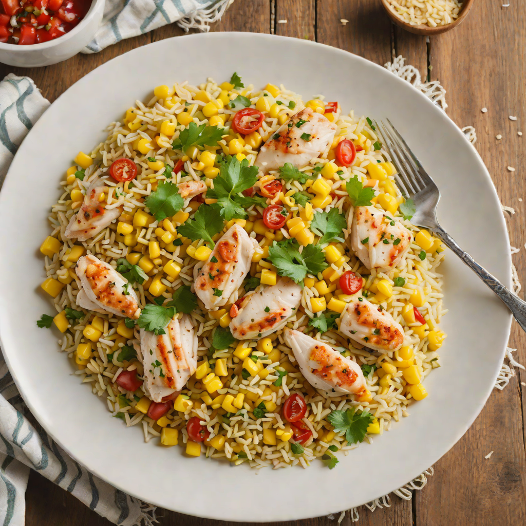 One-Pot Chicken and Sweet Corn Rice Pilaf
