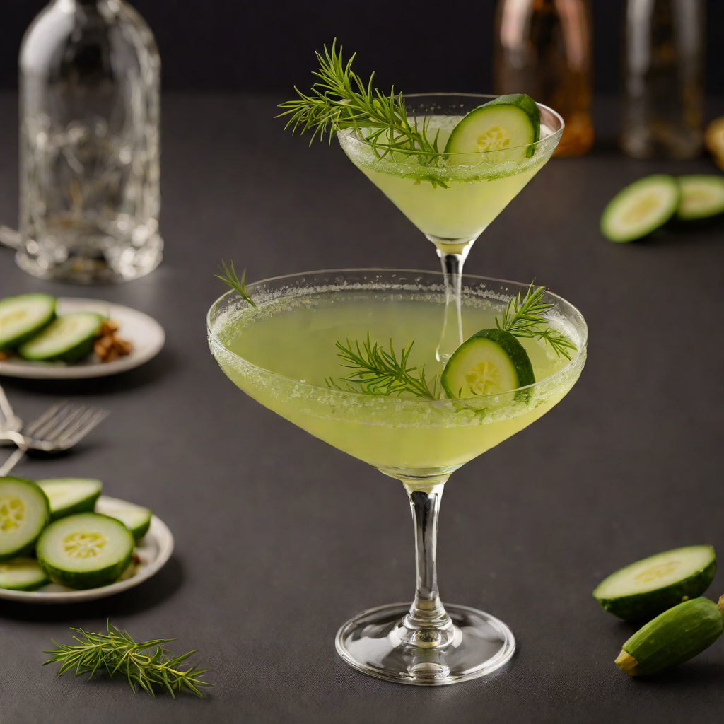 Juniper-Cucumber Gin Martini