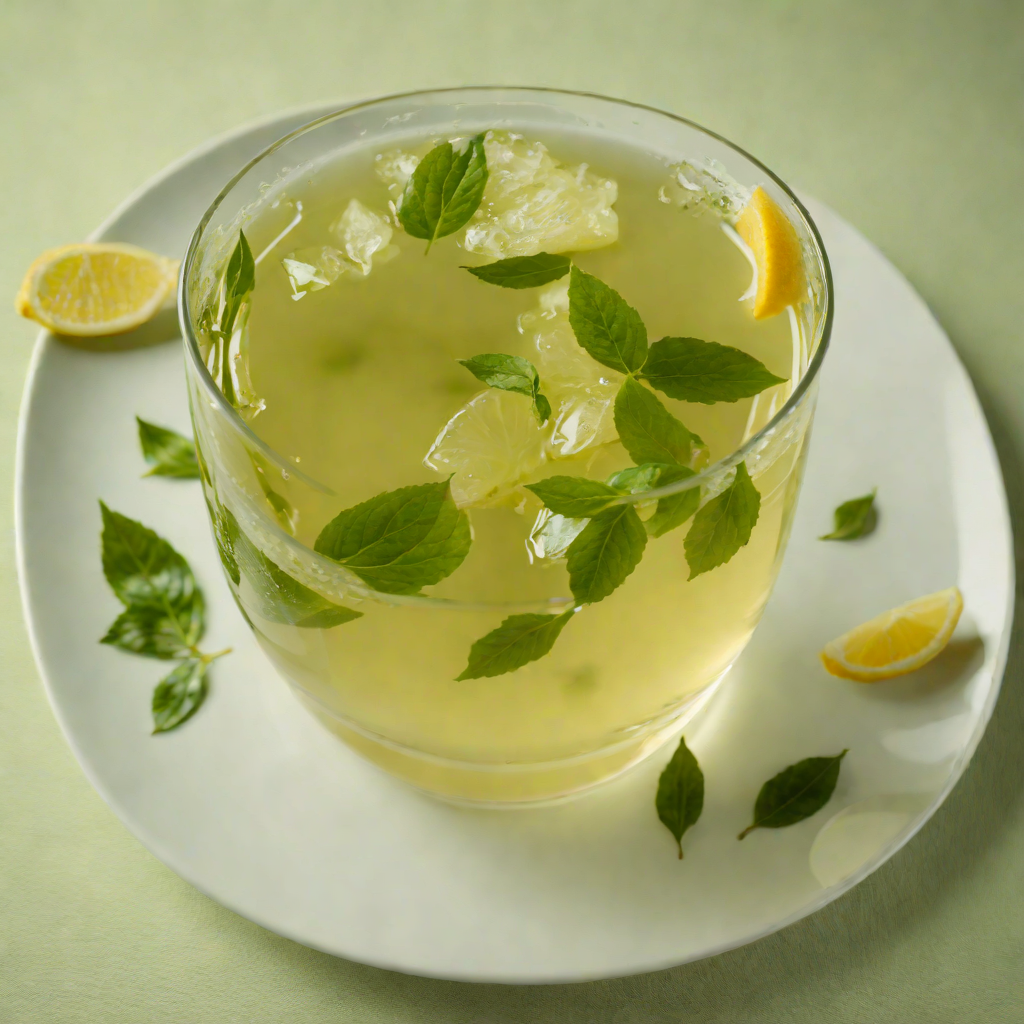 Muddled Green Tea and Yuzu Refresher