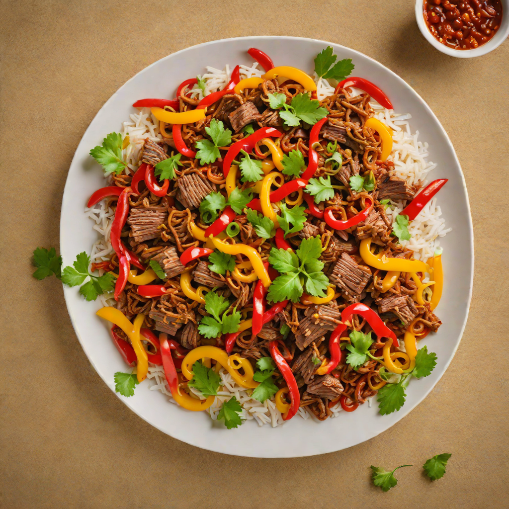 Slow-Cooked Beef Ropa Vieja with Sofrito and Peppers