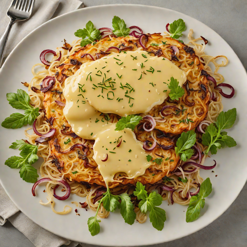 Pan-Seared Swiss Rösti with Caramelized Onions and Gruyère