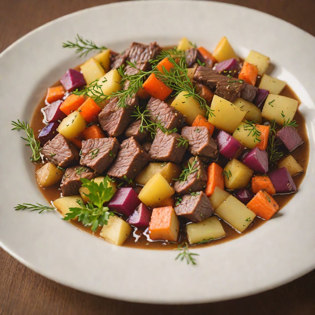 Herbed Venison Stew with Root Vegetables