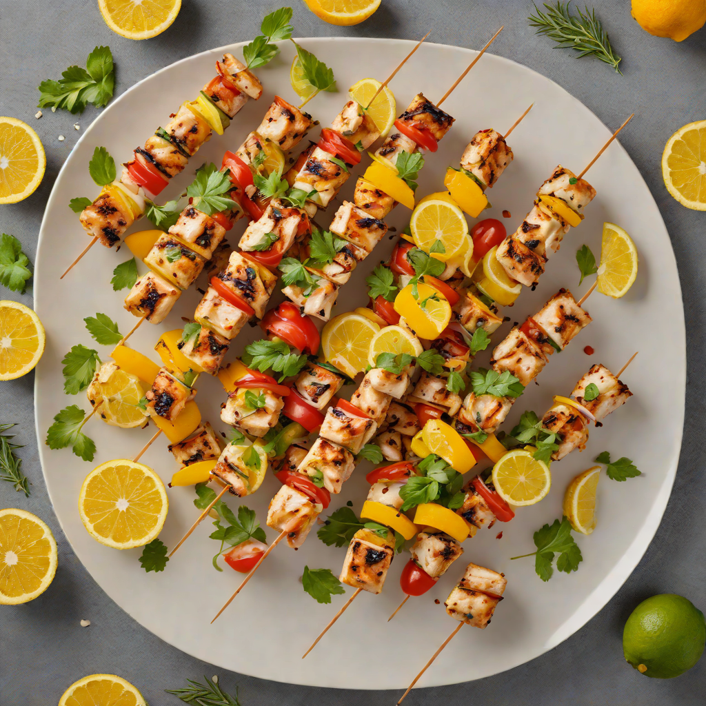Interactive Game-Inspired Citrus Herb Chicken Skewers