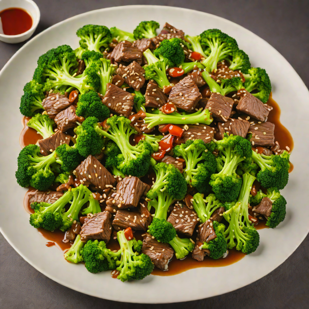 Stir-Fried Beef with Garlic Ginger Sauce and Broccoli
