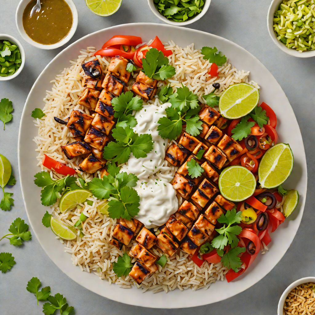 Tex-Mex Grilled Chicken Fajita Bowl with Cilantro Lime Rice