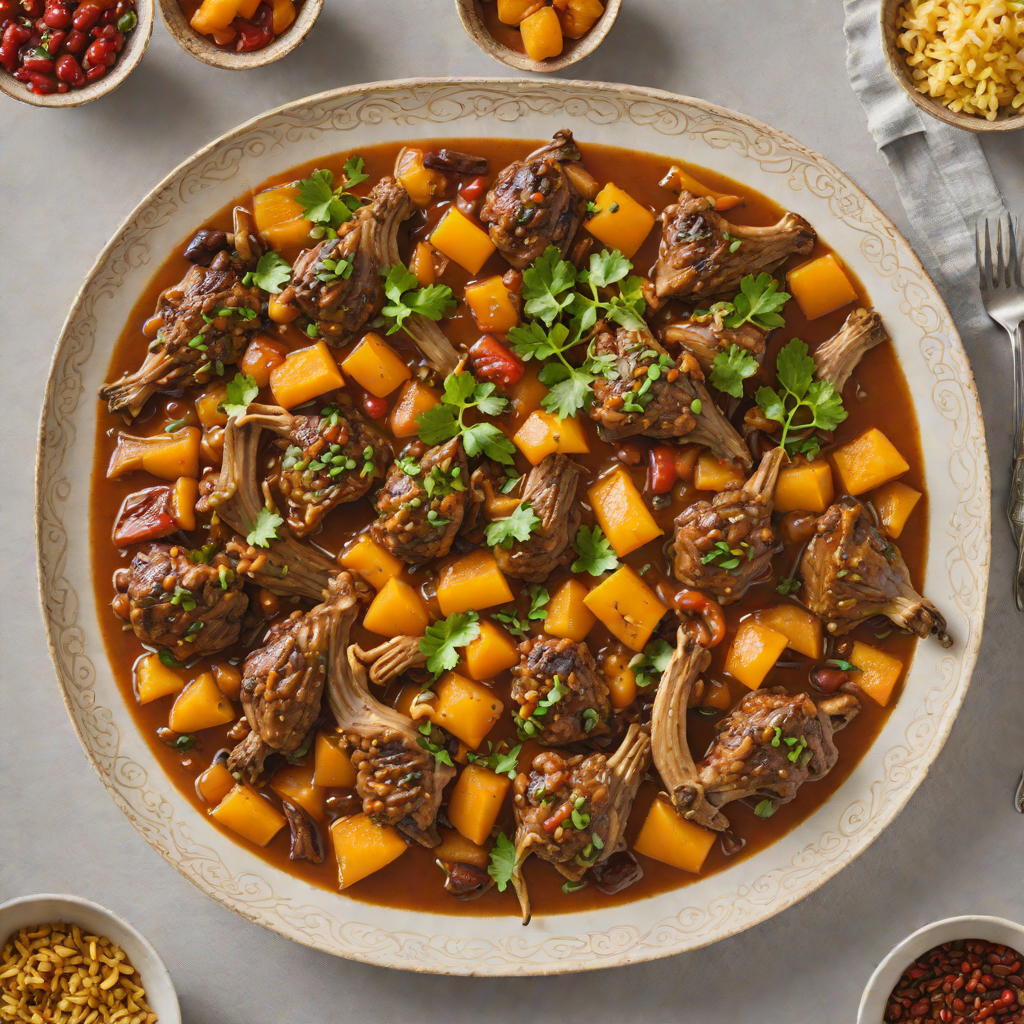 Slow-Roasted Moroccan Lamb Tagine with Apricots