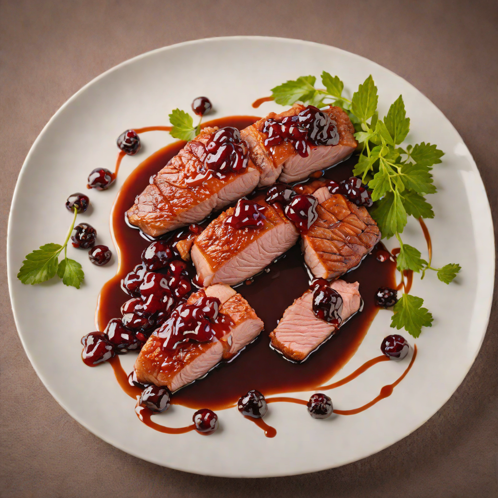 Spiced Maple-Glazed Duck Breast with Northern Berry Compote