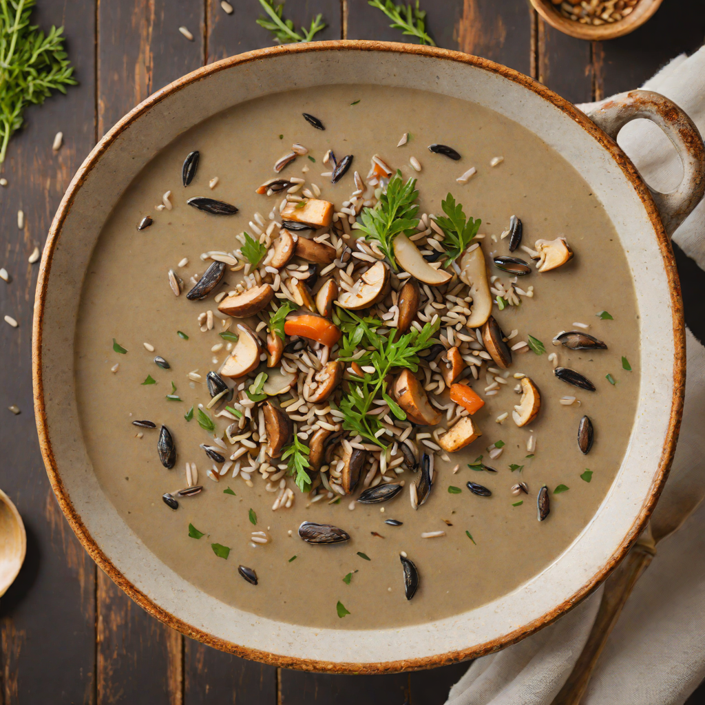 Northern-Inspired Wild Rice and Mushroom Soup