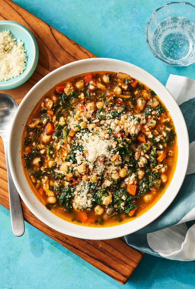 Hearty Mediterranean Chickpea and Spinach Stew