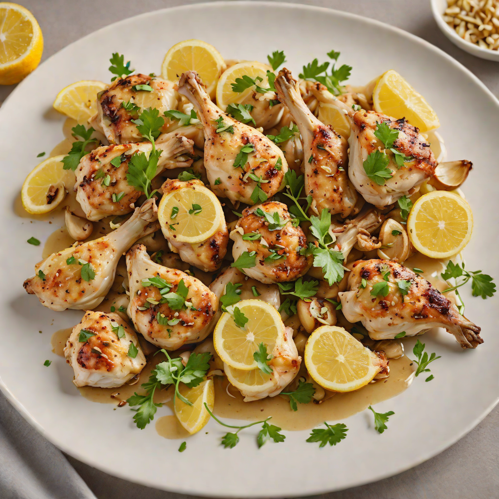 Sautéed Chicken with Roasted Garlic and Lemon Zest