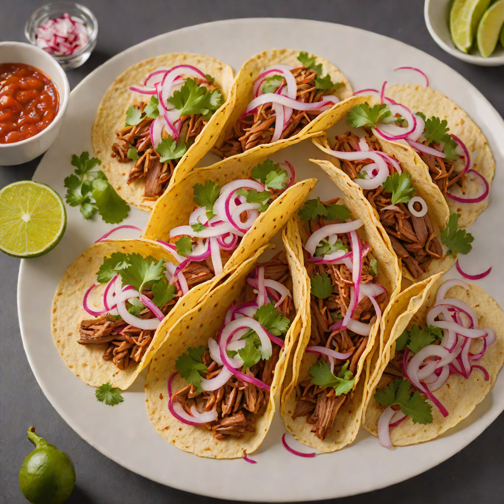 Mesquite-Smoked Pork Tacos with Pickled Red Onion