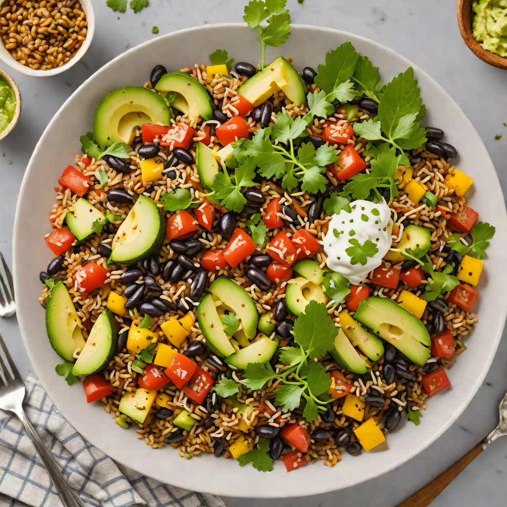 Tex-Mex Grilled Vegetable and Black Bean Quinoa Bowl