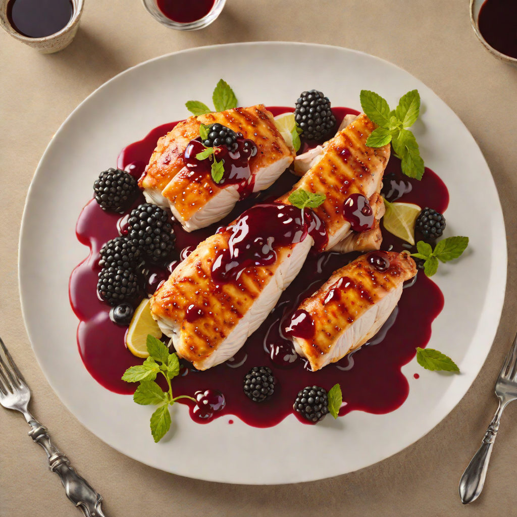 Pan-Seared Chicken with Tangy Berry Reduction