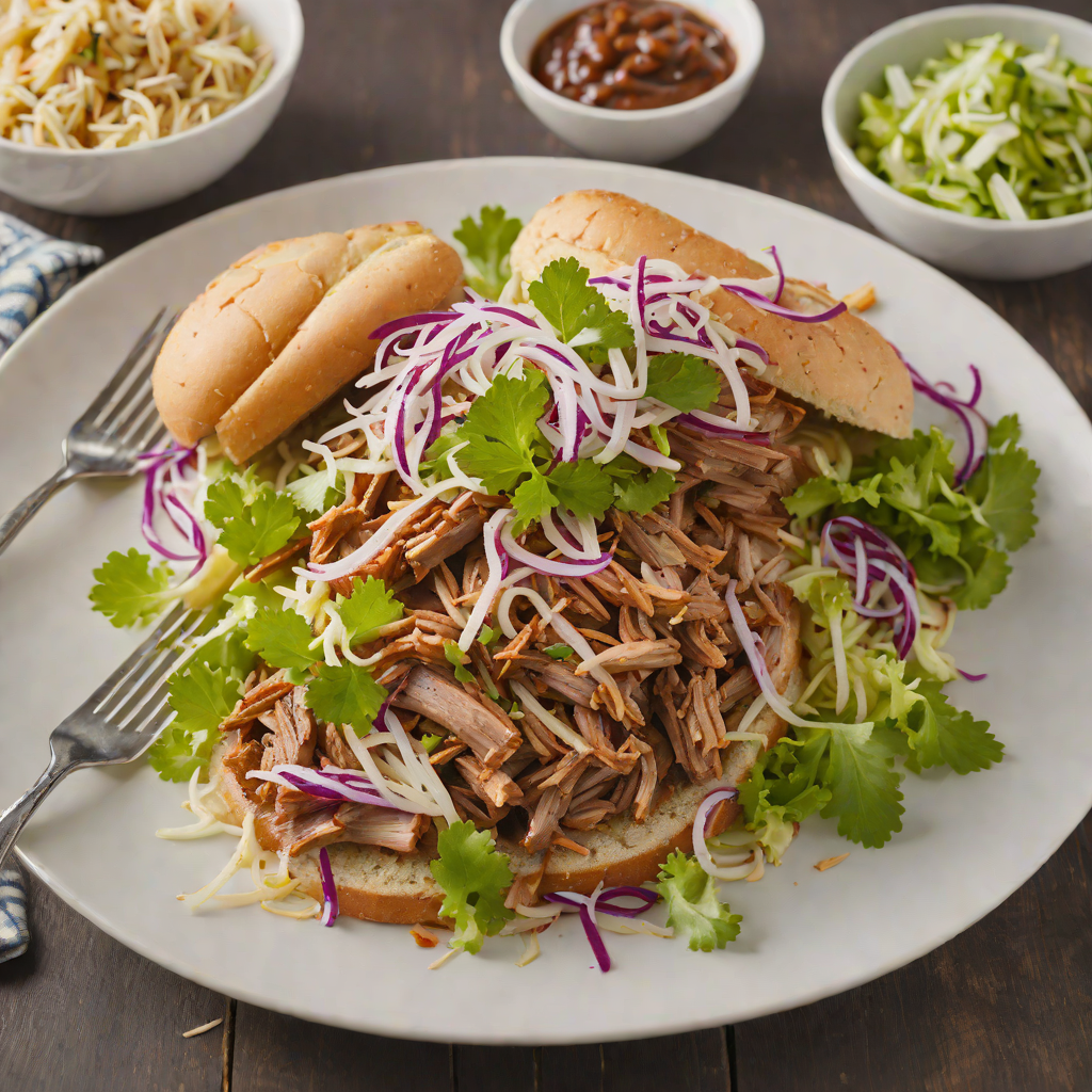Applewood-Smoked Pulled Pork with Tangy Slaw