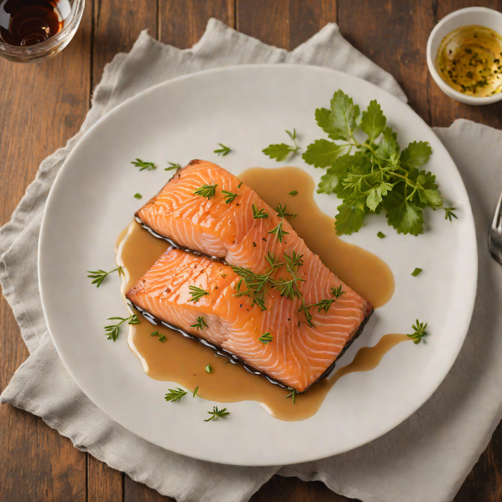Hickory-Smoked Salmon with Maple Glaze