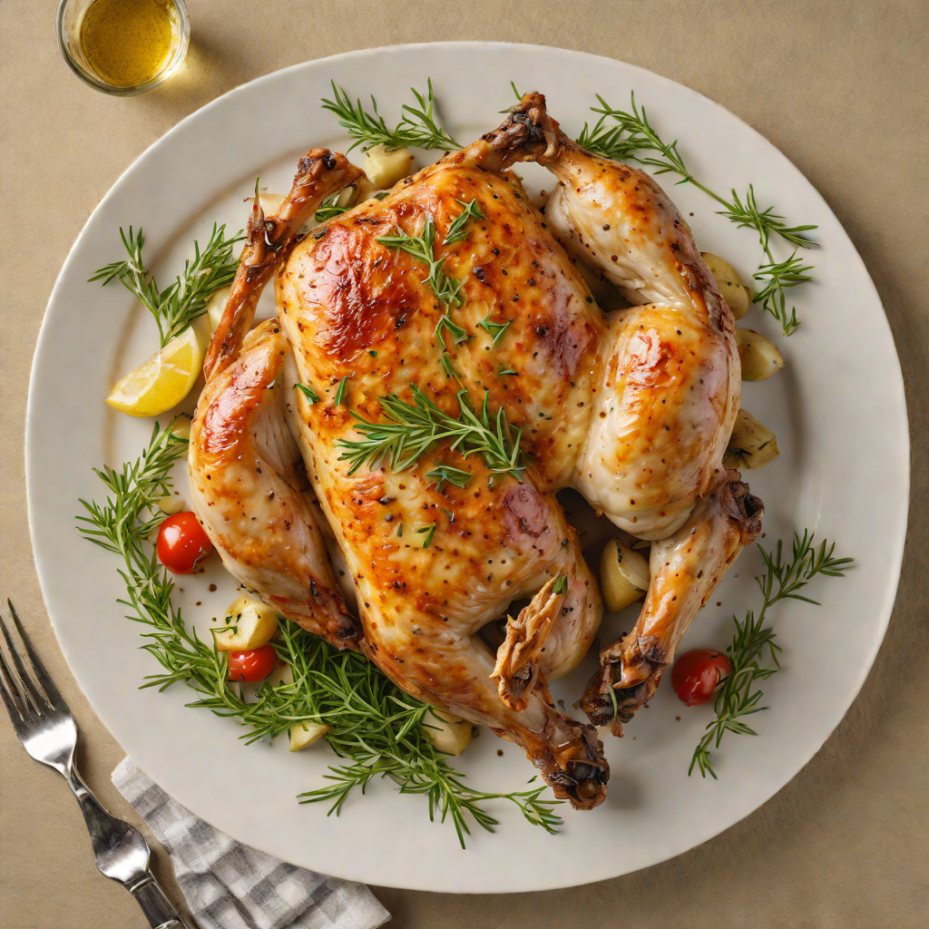 Legal Reasoning-Inspired Herb-Roasted Chicken with Garlic and Thyme