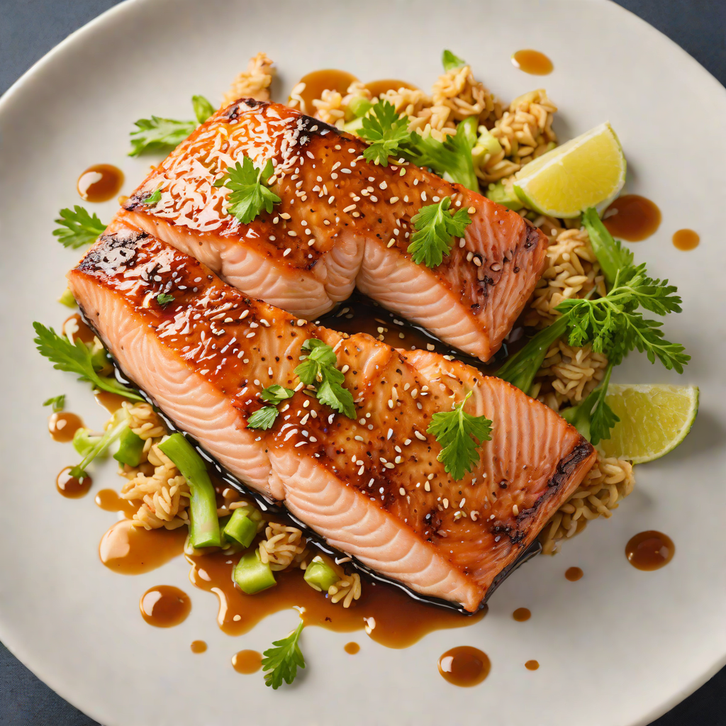 Pan-Seared Honey Soy Glazed Salmon