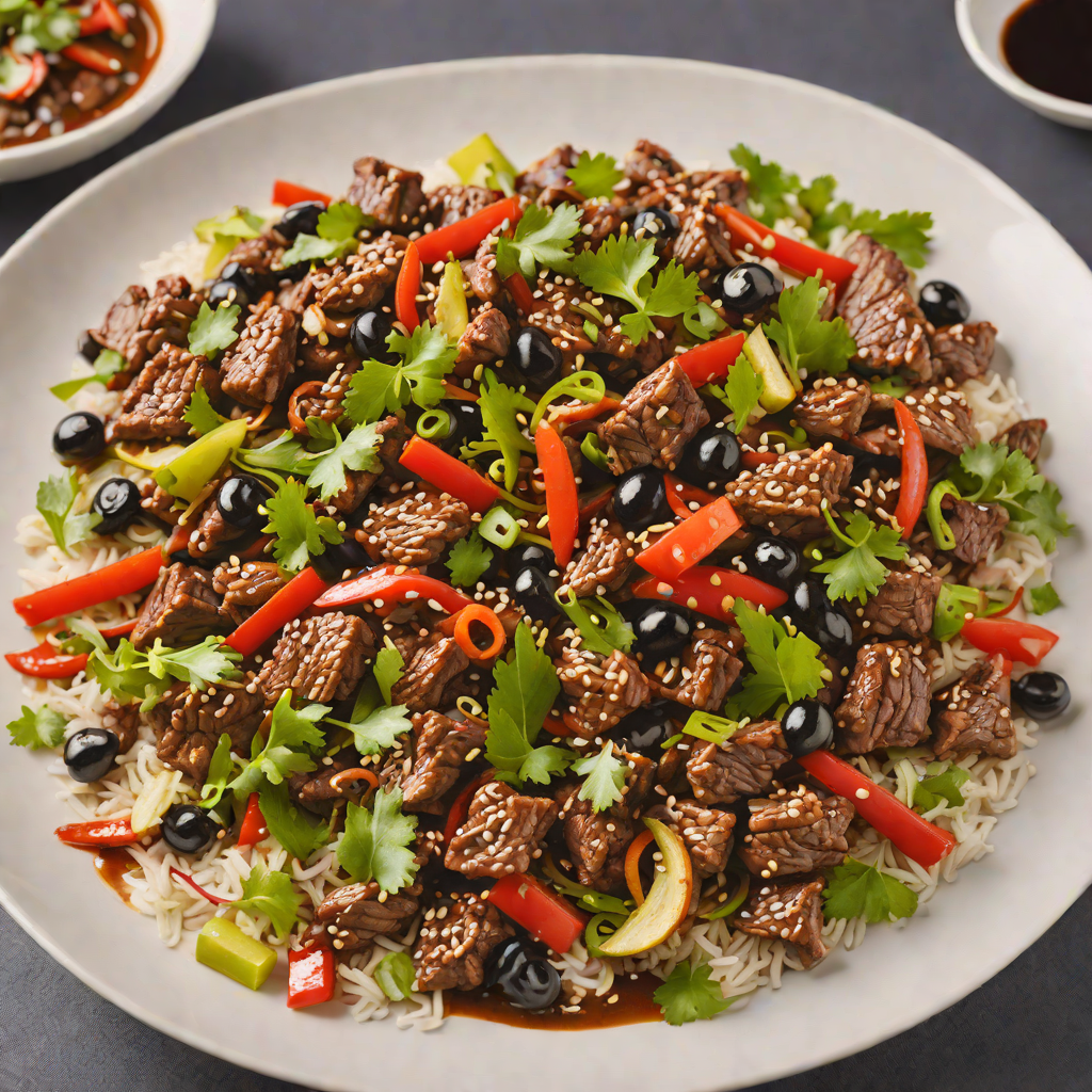 Spicy Beef Stir-Fry with Garlic and Black Bean Sauce
