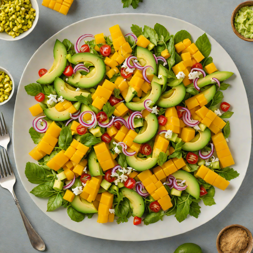 No-Cook Tropical Mango Avocado Salad