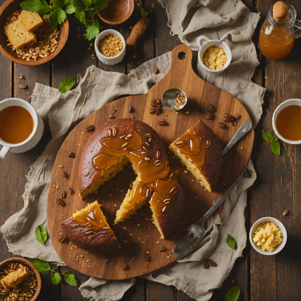 Coffee-Infused Ethiopian Honey Butter Cake
