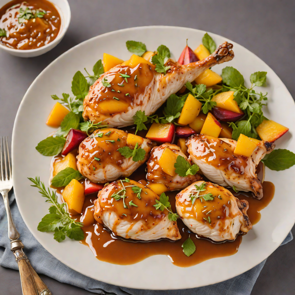 Pan-Seared Chicken with Tangy Nectarine Glaze