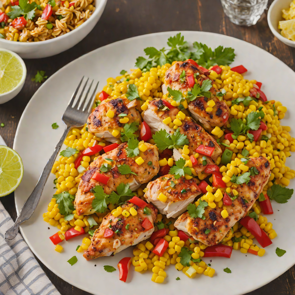 Slow Cooker Cajun-Spiced Chicken with Sweet Corn and Bell Peppers