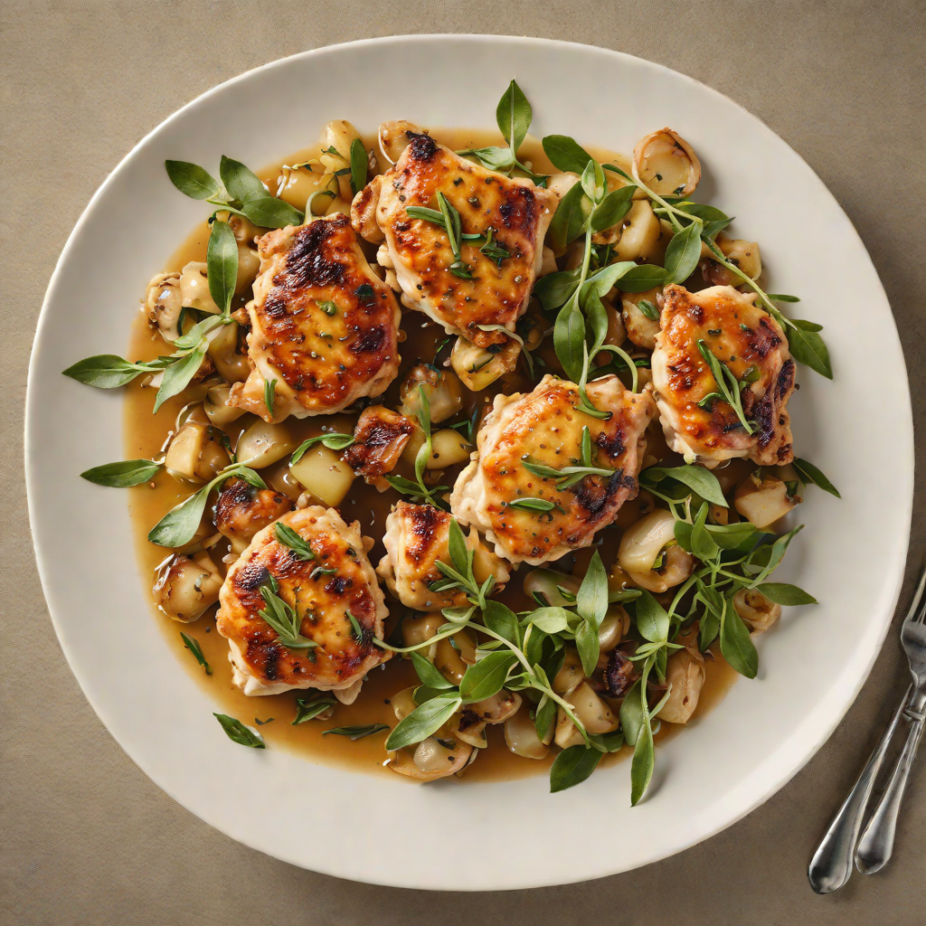 Sautéed Chicken Thighs with Sage and Shallots