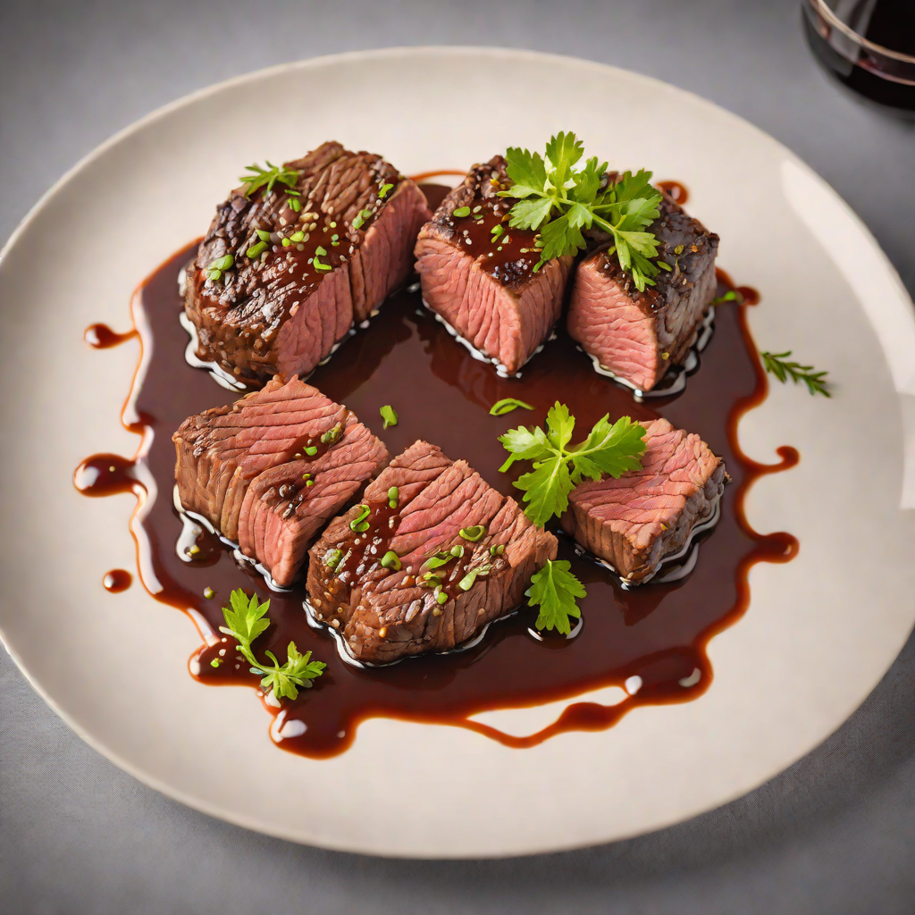 Whiskey-Braised Beef with Red Wine Reduction