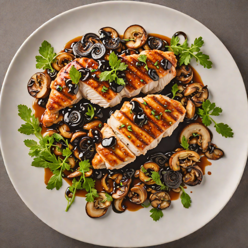 Pan-Seared Chicken with Balsamic Glaze and Sautéed Mushrooms