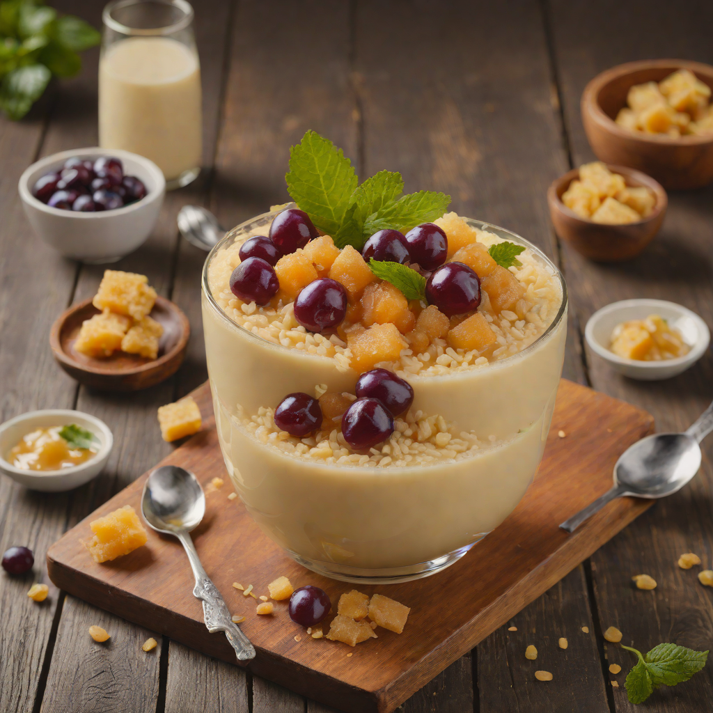 Halo-Halo with Sweetened Beans and Creamy Leche Flan