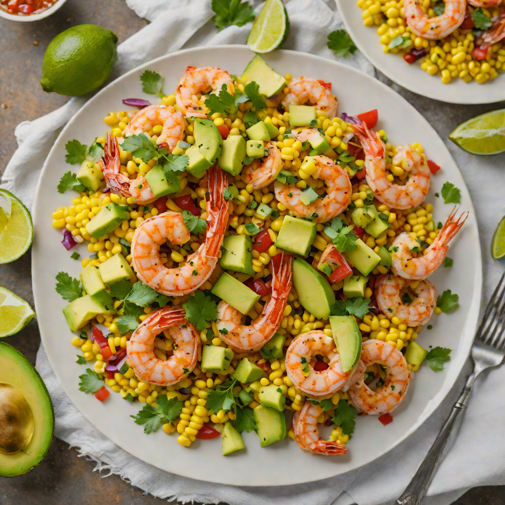 Sheet Pan Chili-Lime Shrimp with Grilled Corn and Avocado Salsa