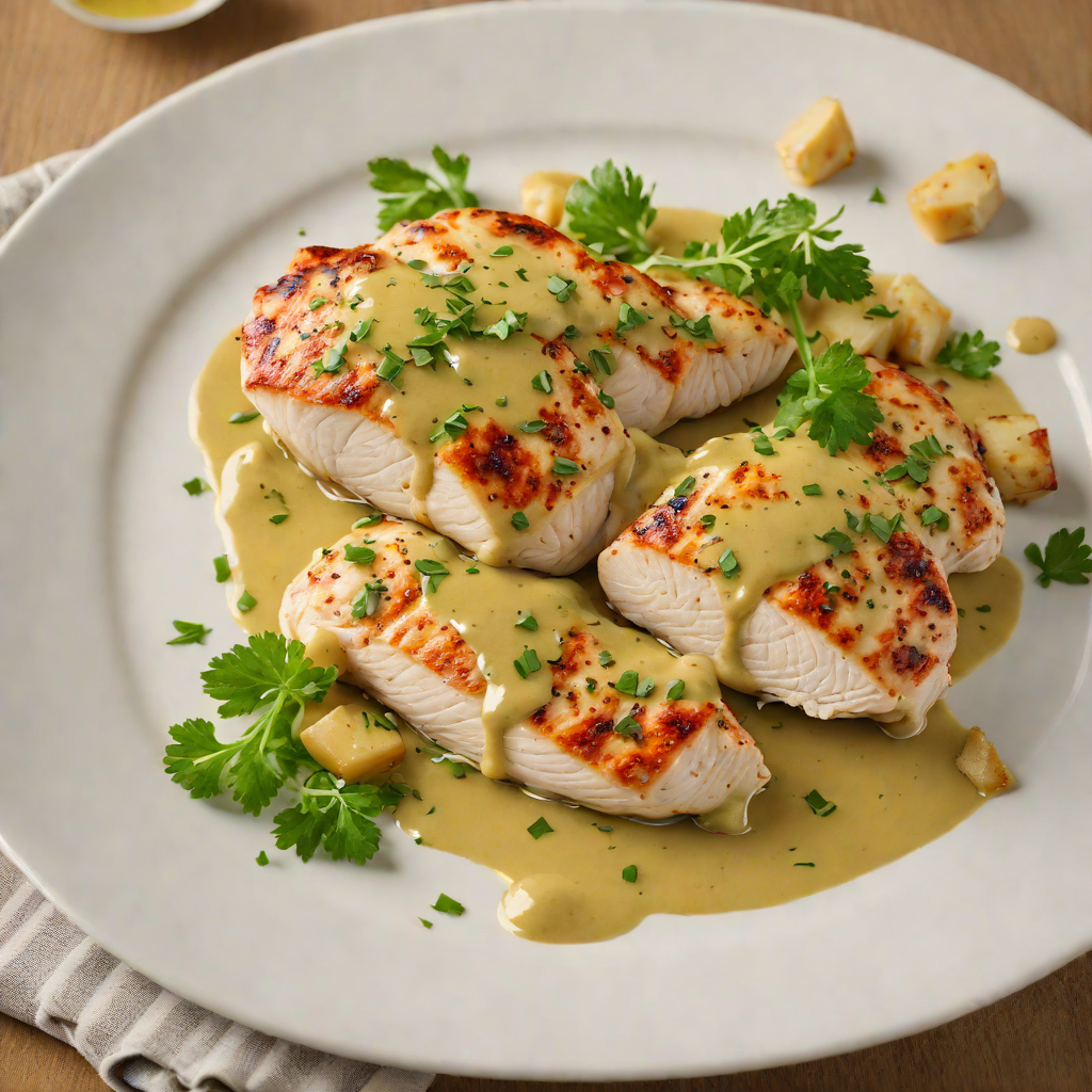 Pan-Seared Chicken Breast with Chartreuse Herb Sauce