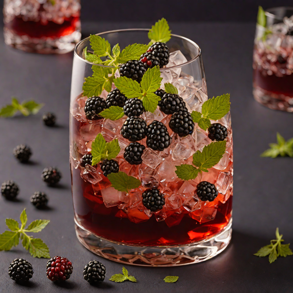 Blackberry Thyme Whiskey Smash