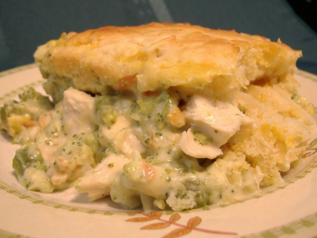 Timeless Chicken and Vegetable Casserole with Herb Crust
