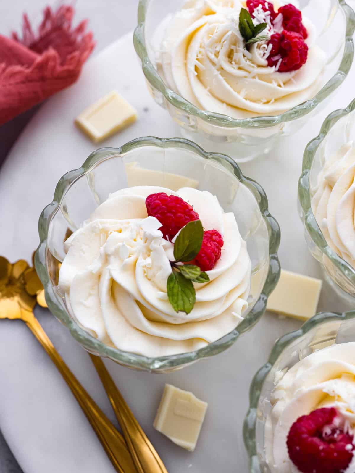 Snow-Capped Vanilla and White Chocolate Mousse