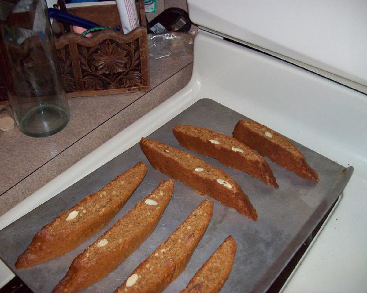 Coffee-Spiced Honey Almond Biscotti