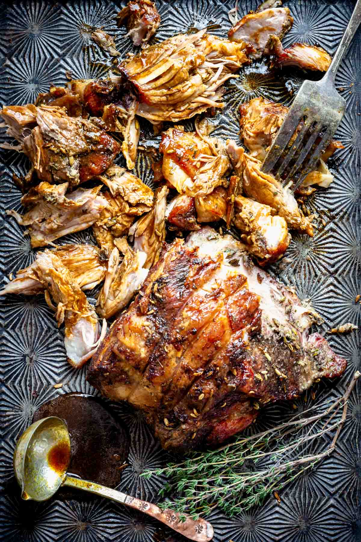 Slow-Roasted Pork Shoulder with Citrus and Rosemary